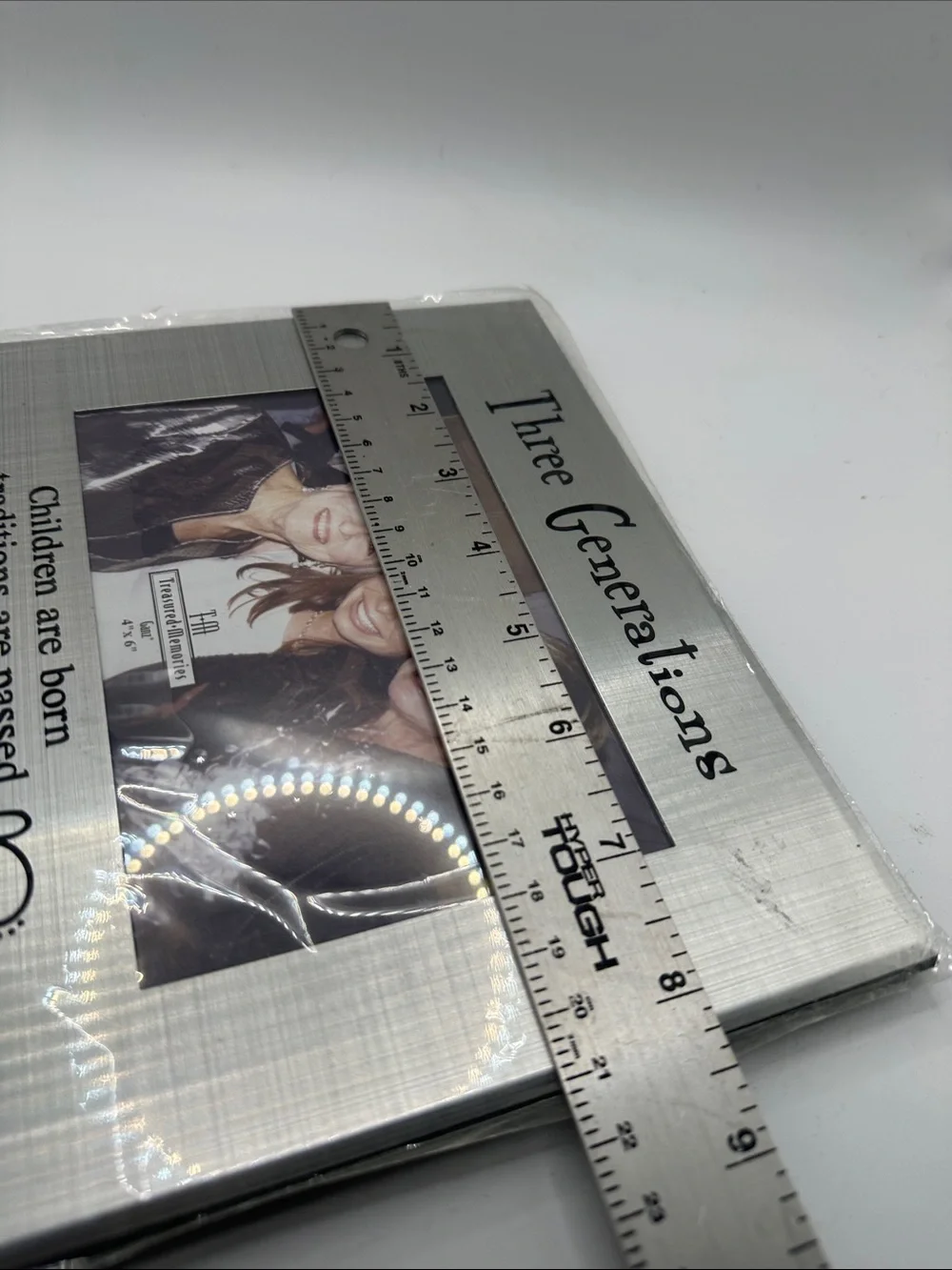 Three Generations Silver Photo Frame - Treasured Memories